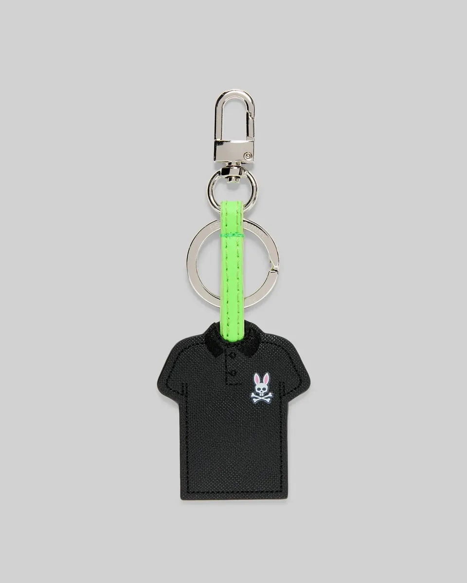 Psycho Bunny Accessories Iconic Polo Keychain portachiavi nero