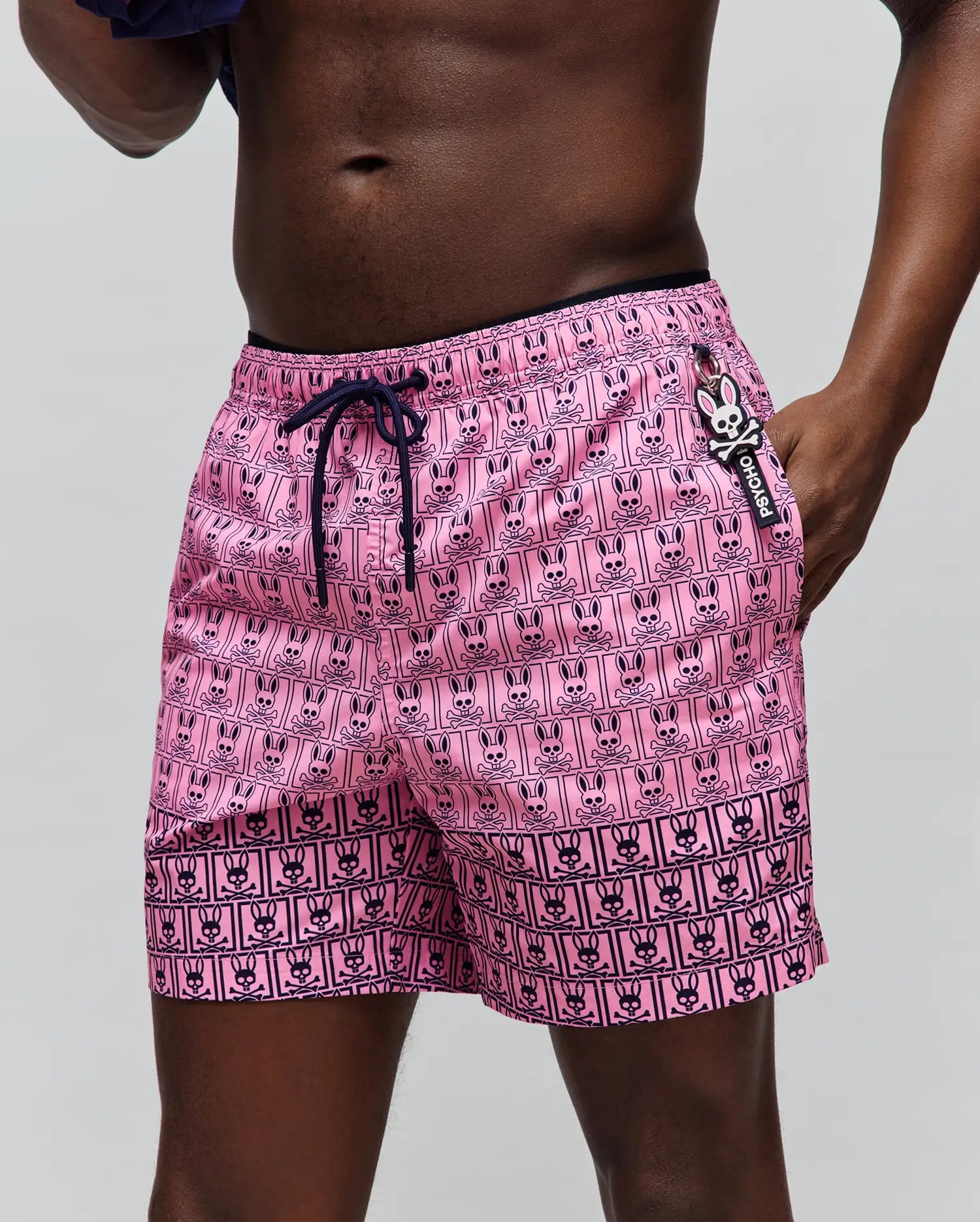 Psycho Bunny Men's Swimwear Keon Swim Trunk costume rosa XXS–XXXL 6 pollici ad asciugatura rapida