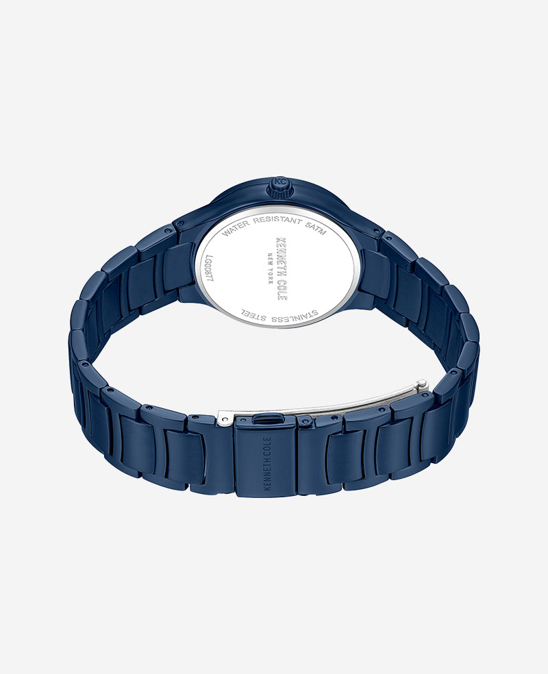 Kenneth Cole Reaction Watches Classic Matte Bracelet Watch orologio blu impermeabile