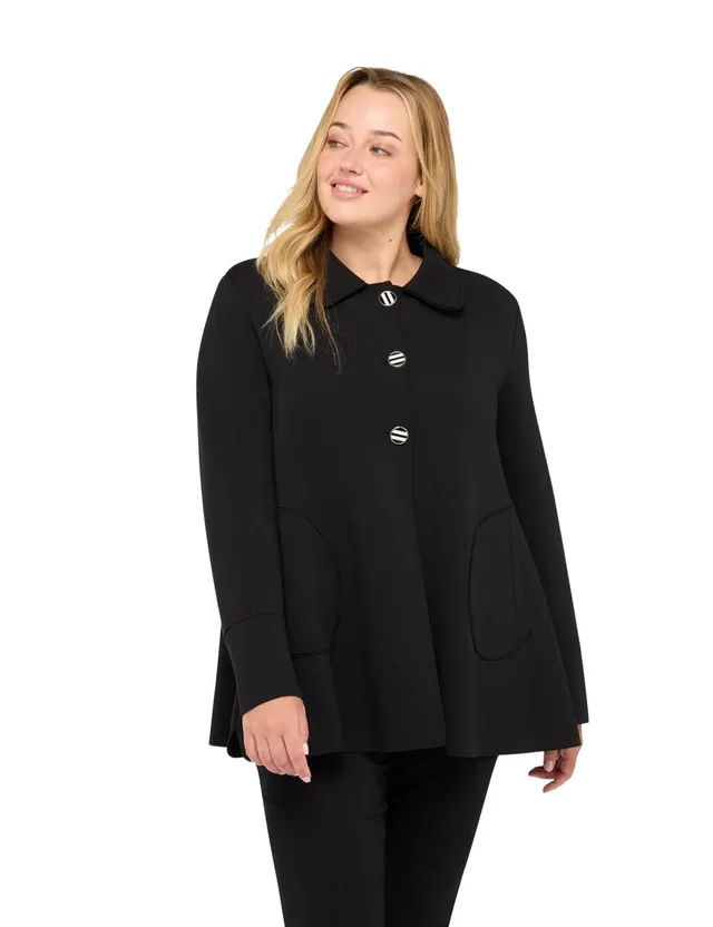 Fiorella Rubino Giacche e blazer Giacca in scuba con bottoni decorativi 44 Plus