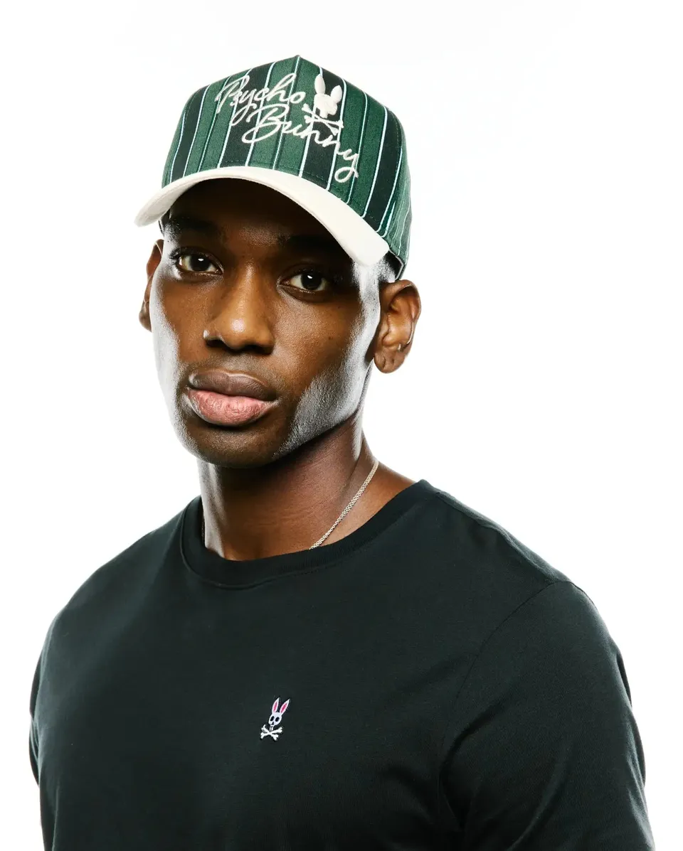 Psycho Bunny Sable A-Frame cappellino trucker verde regolabile