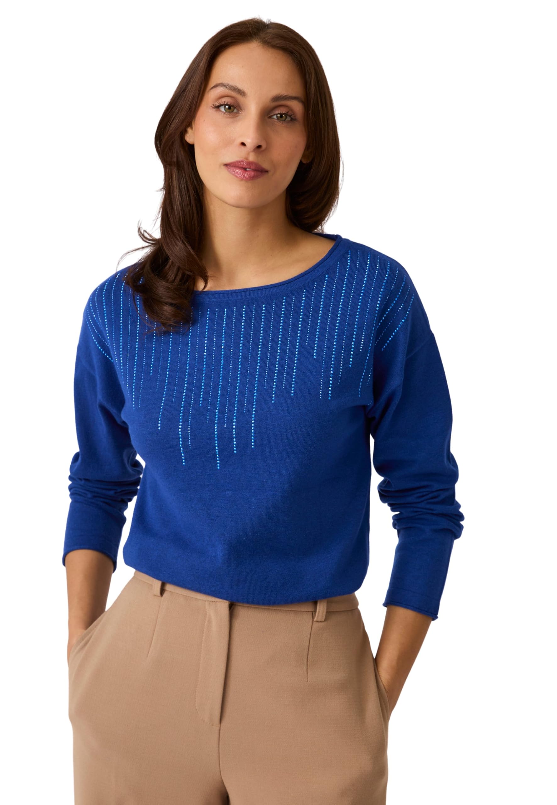Damart Prêt-à-porter maglione donna rosso 38-40 viscosa