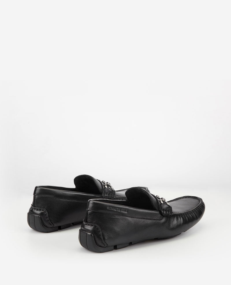 Kenneth Cole Reaction Theme Bit Driver mocassini neri in pelle