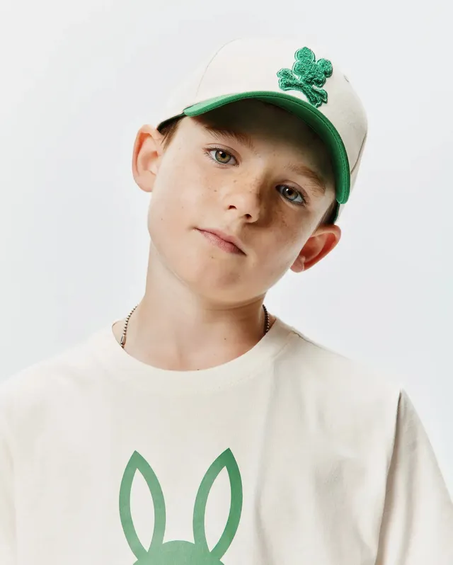 Psycho Bunny Kids Accessories Craig cappellino baseball bianco O/S regolabile