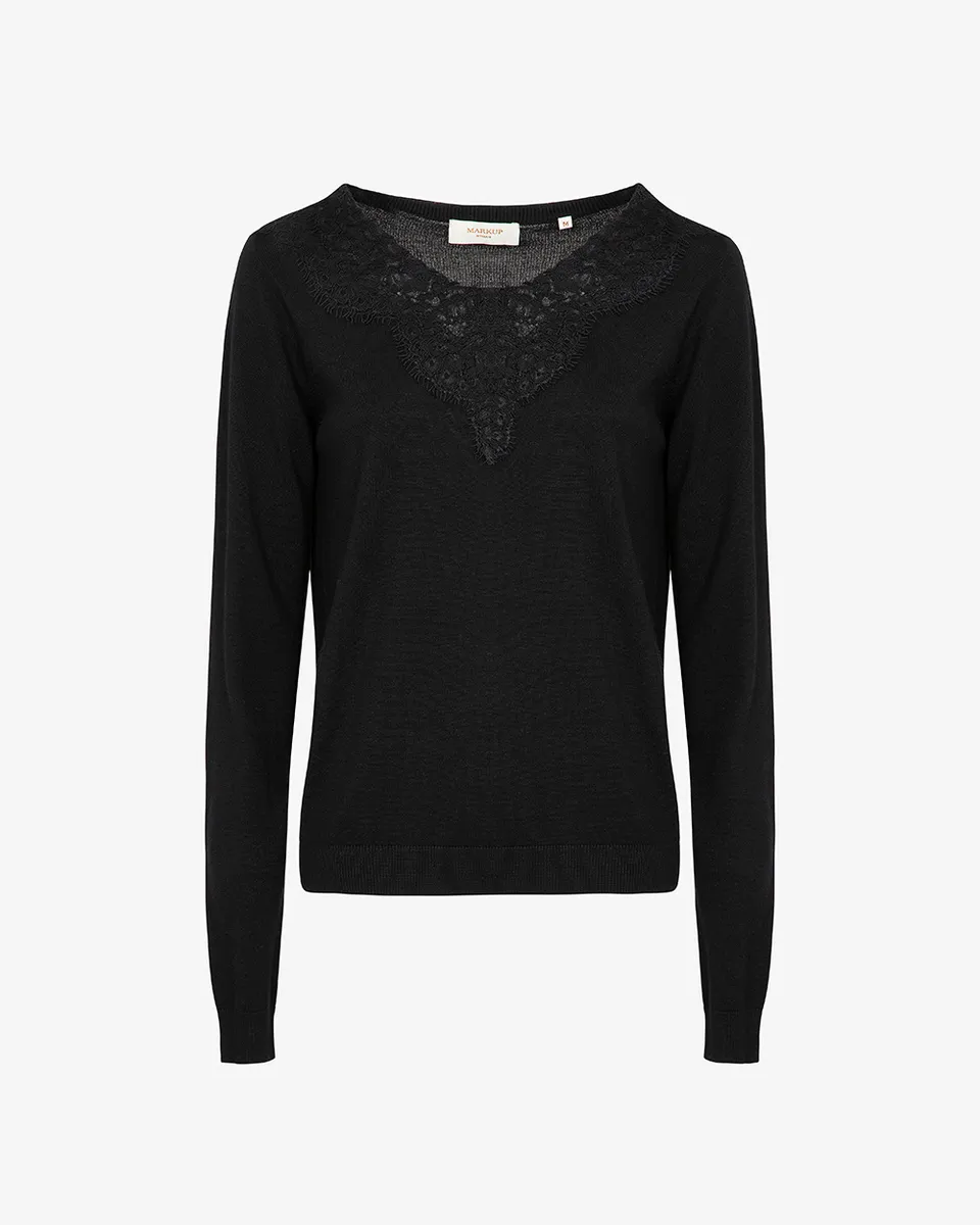 Markup Donna Camicie & Bluse Scollo V in pizzo viscosa