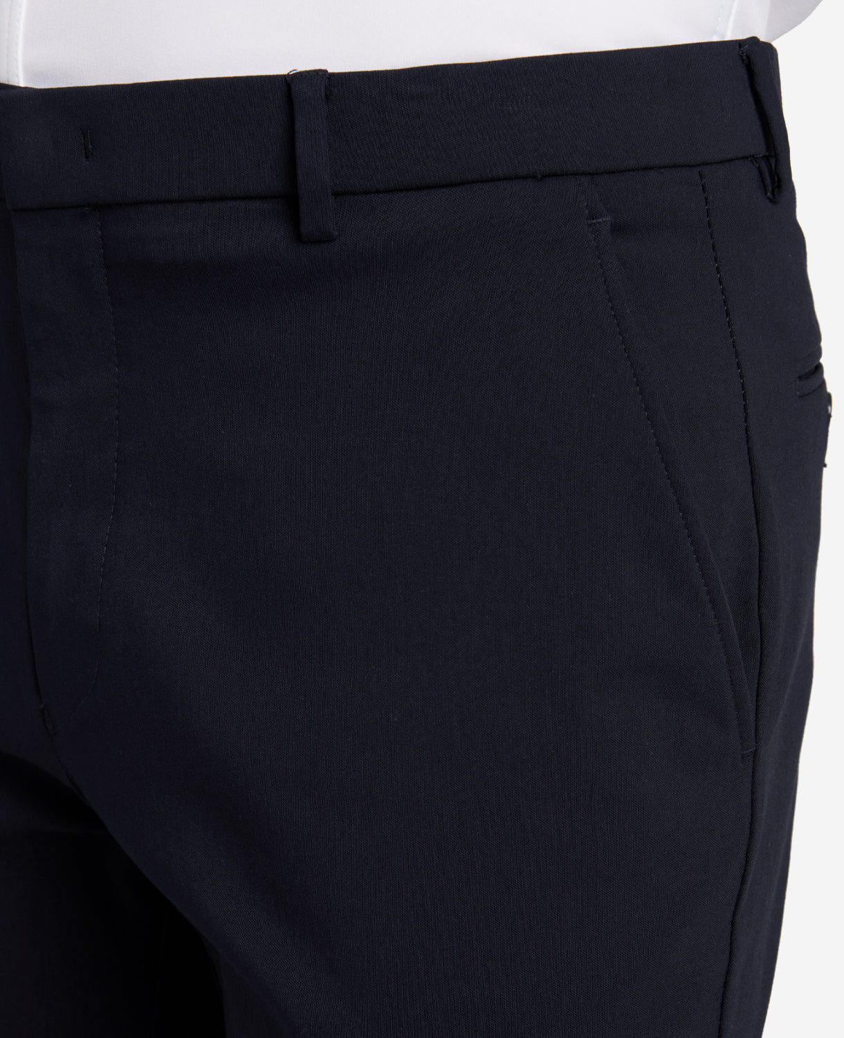 Kenneth Cole Reaction Clothing Stretch Twill Regular-Fit Flex Waistband Pant pantaloni blu regular fit elasticizzati