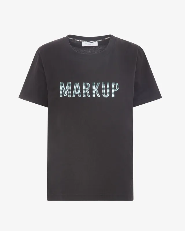 Markup T-shirt basic logo strass