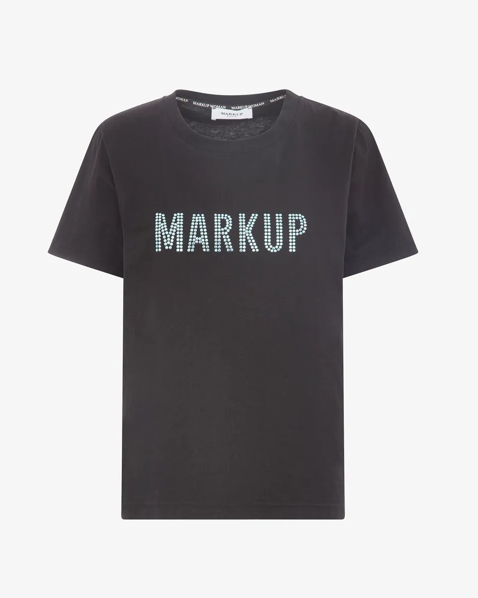 Markup T-shirt basic logo strass