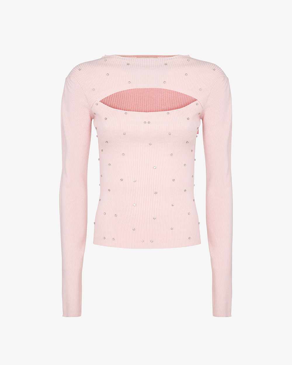 Markup Donna Maglieria Maglia con apertura e pietre maglia