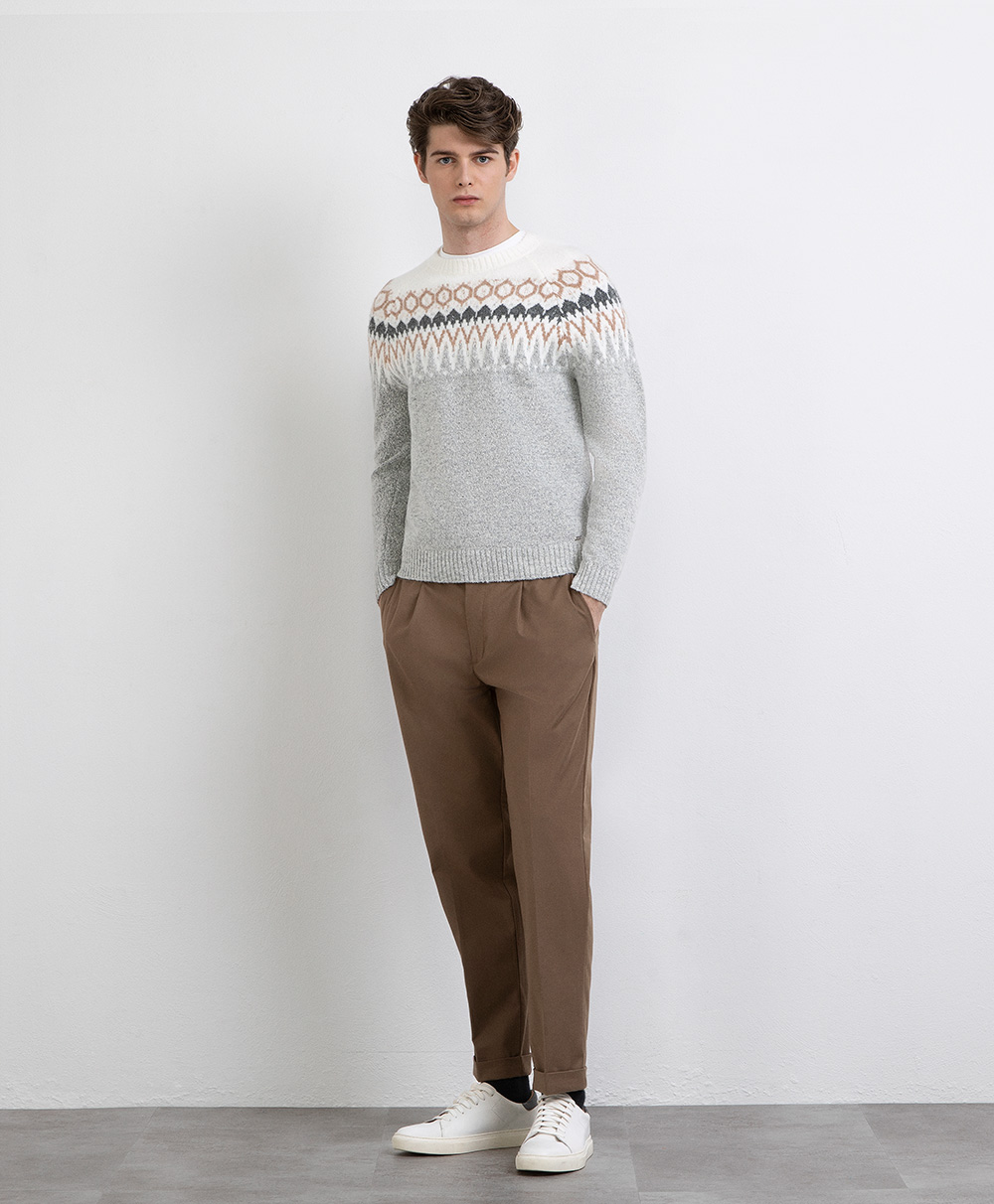 Markup Uomo Maglieria Girocollo jacquard cardato