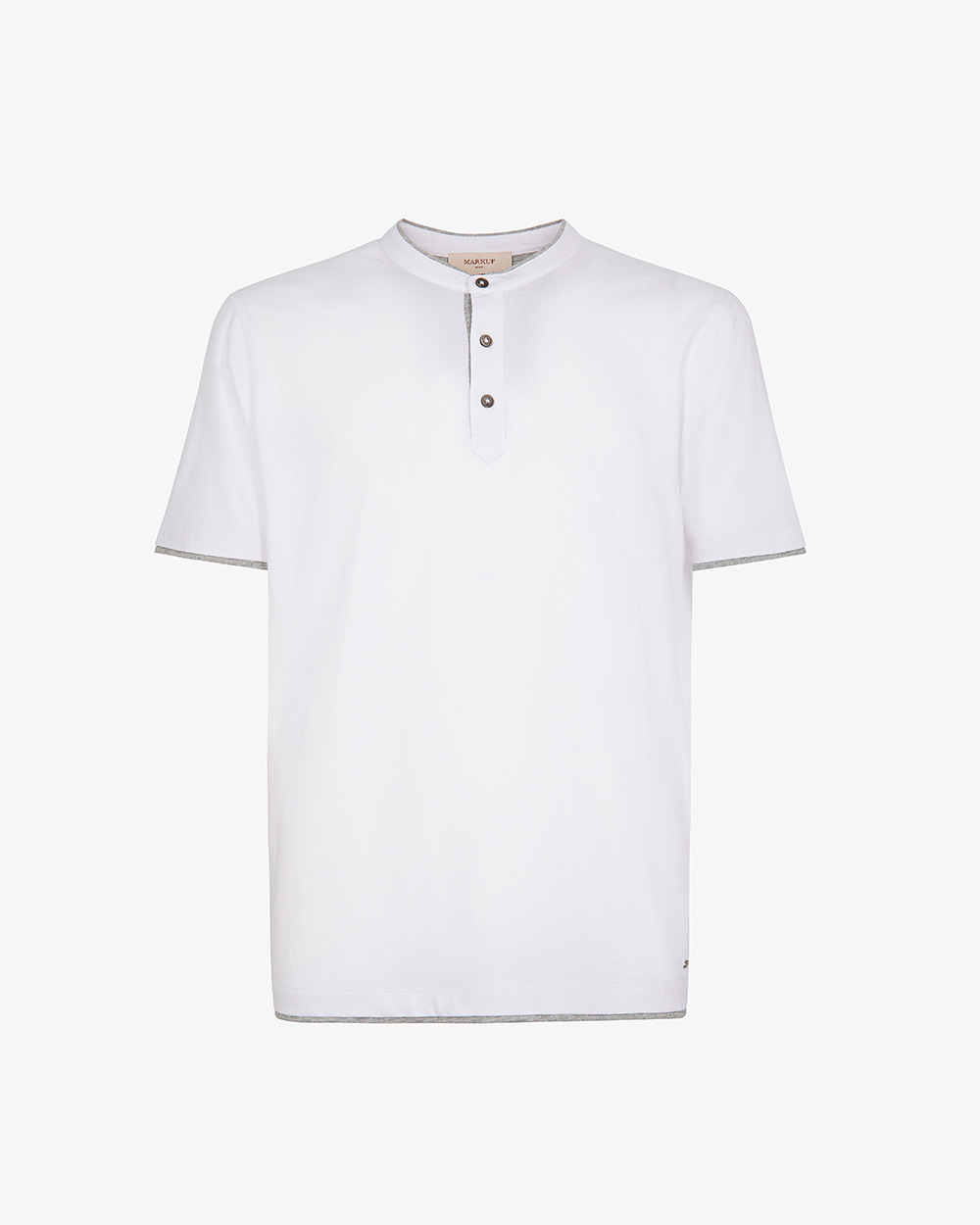 Markup Uomo Felpe & T-shirt Serafino jersey con contrasti