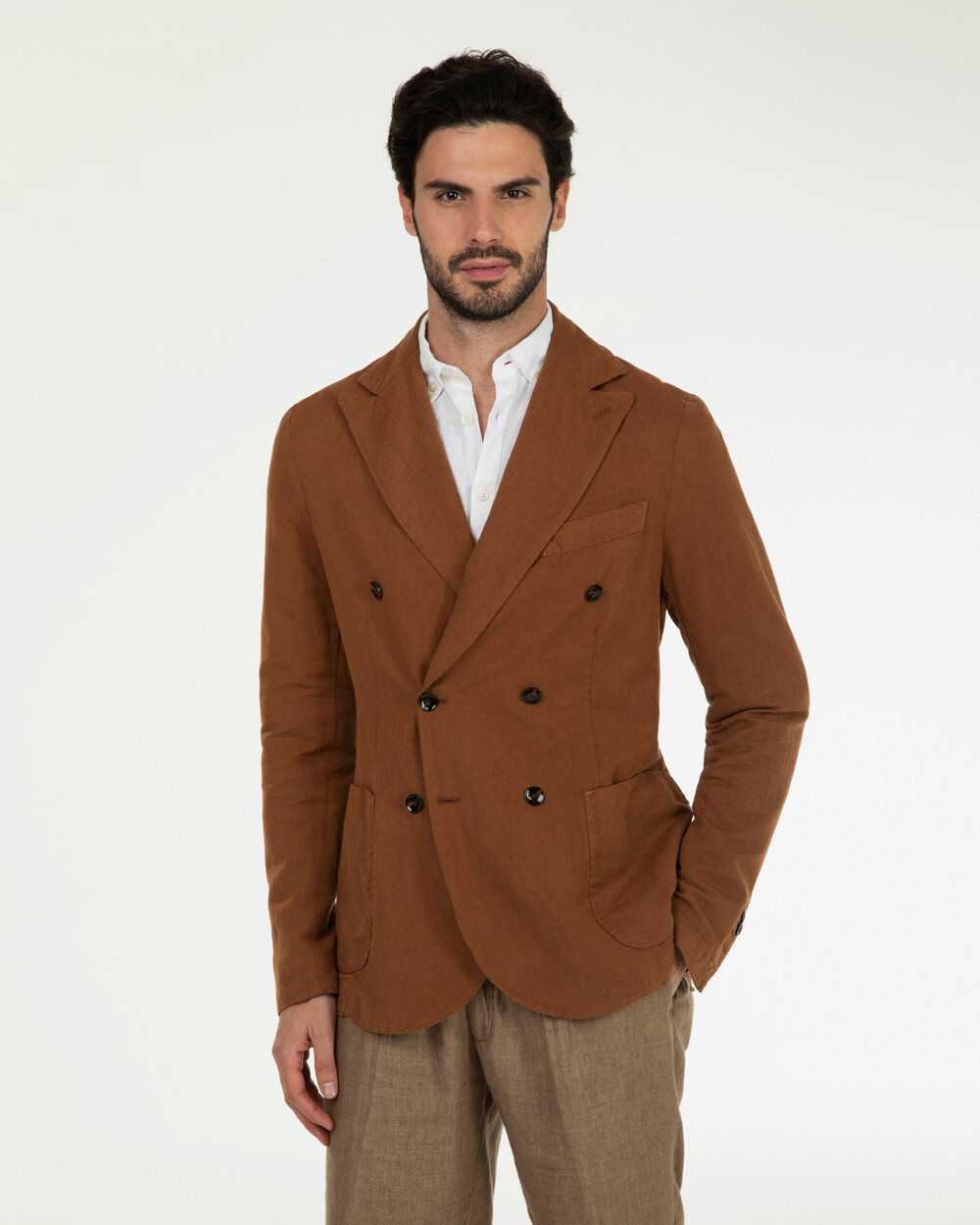 Markup Uomo Abiti & Blazer Blazer doppiopetto in lino