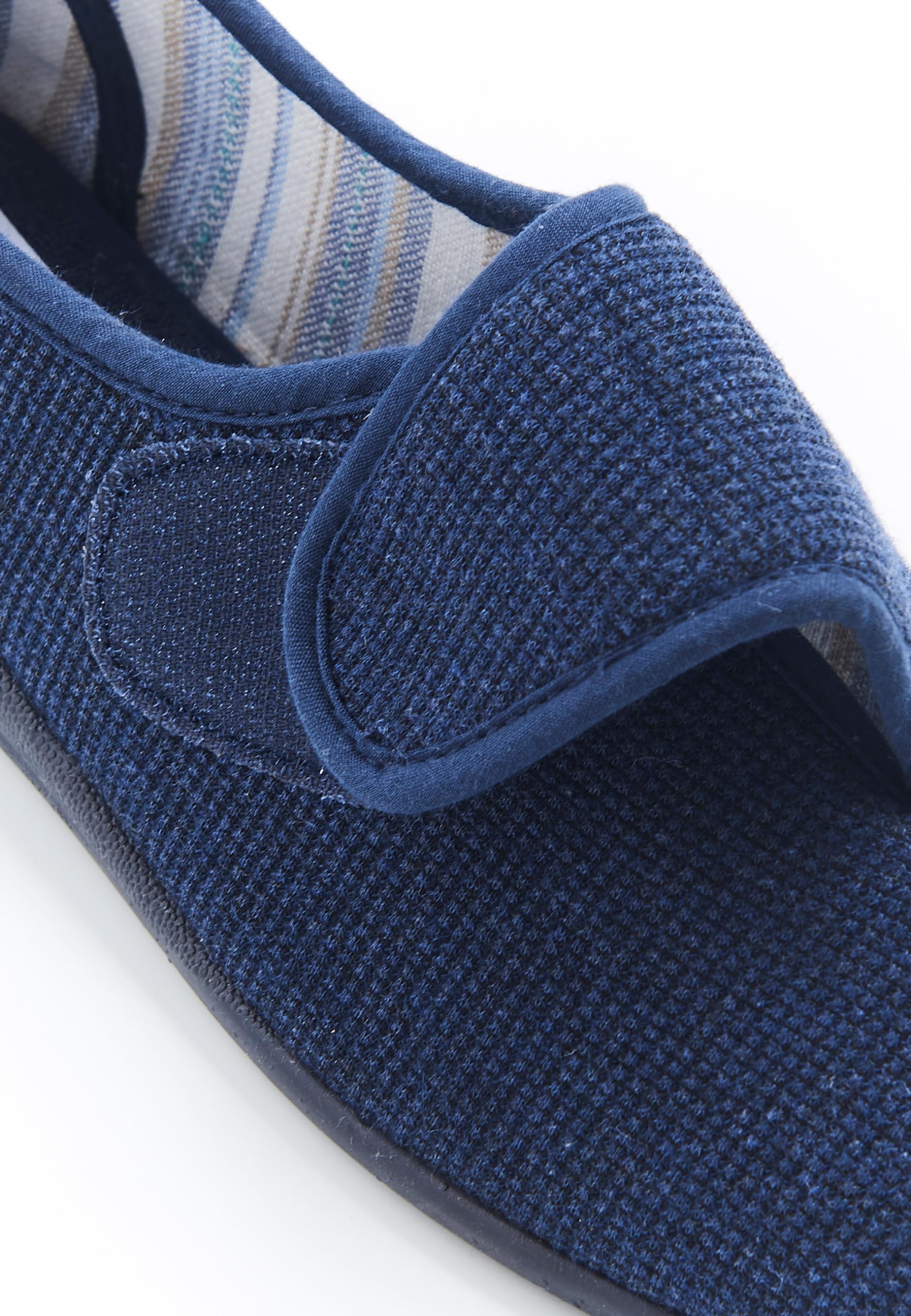 Damart Calzature Pantofole in maglia goffrata con graffi donna blu marino 36 EU