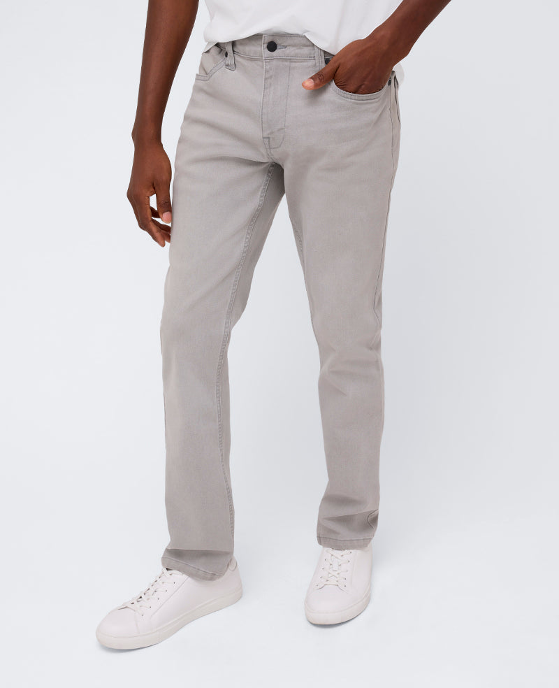 Kenneth Cole Reaction Clothing Slim-Fit Recycled Stretch Denim Jean jeans slim grigio chiaro denim riciclato