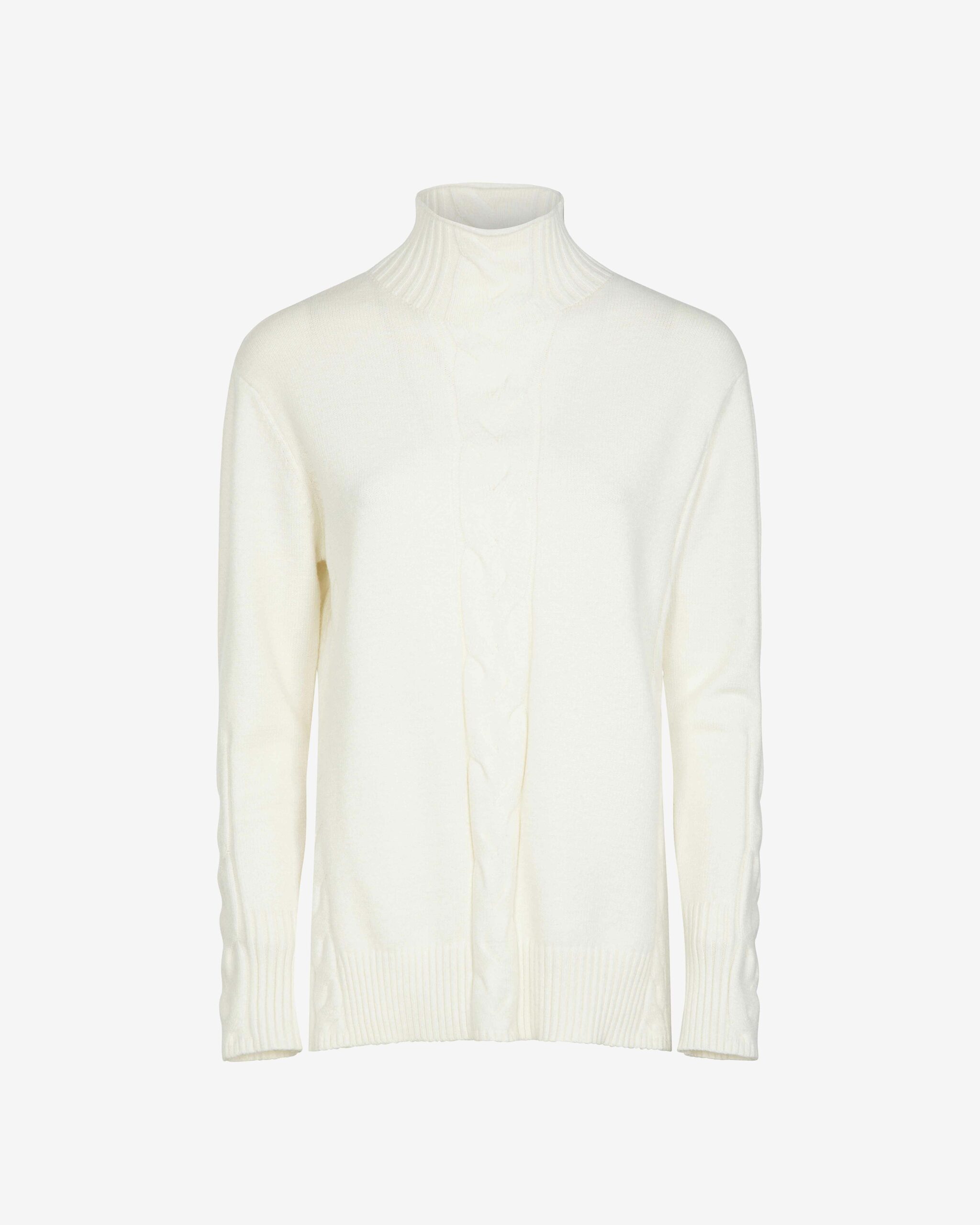 Markup Donna Maglieria Maglia collo alto con treccia maglia