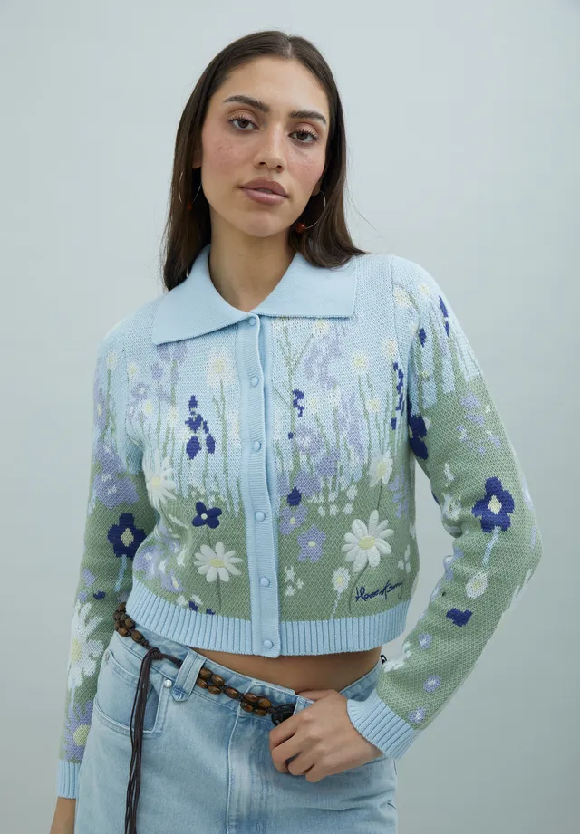 House Of Sunny Women's Knitwear Bluebell Tripper maglia in blu
