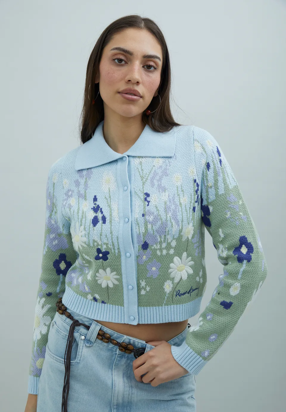 House Of Sunny Women's Knitwear Bluebell Tripper maglia in blu