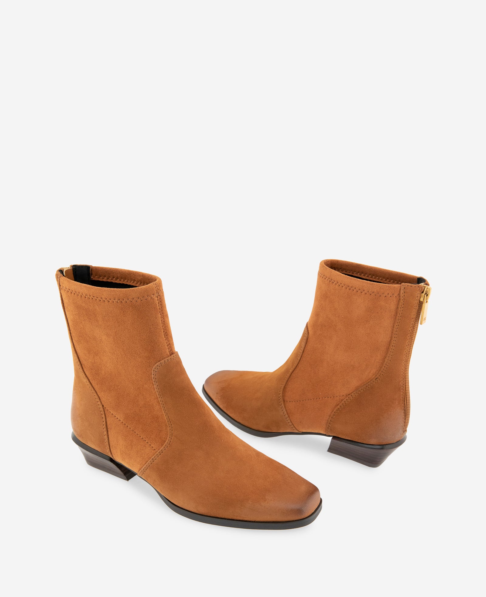 Kenneth Cole Reaction Shoes Sheri Suede Back Zip Bootie stivaletto Spice Suede taglie 5-11 in camoscio