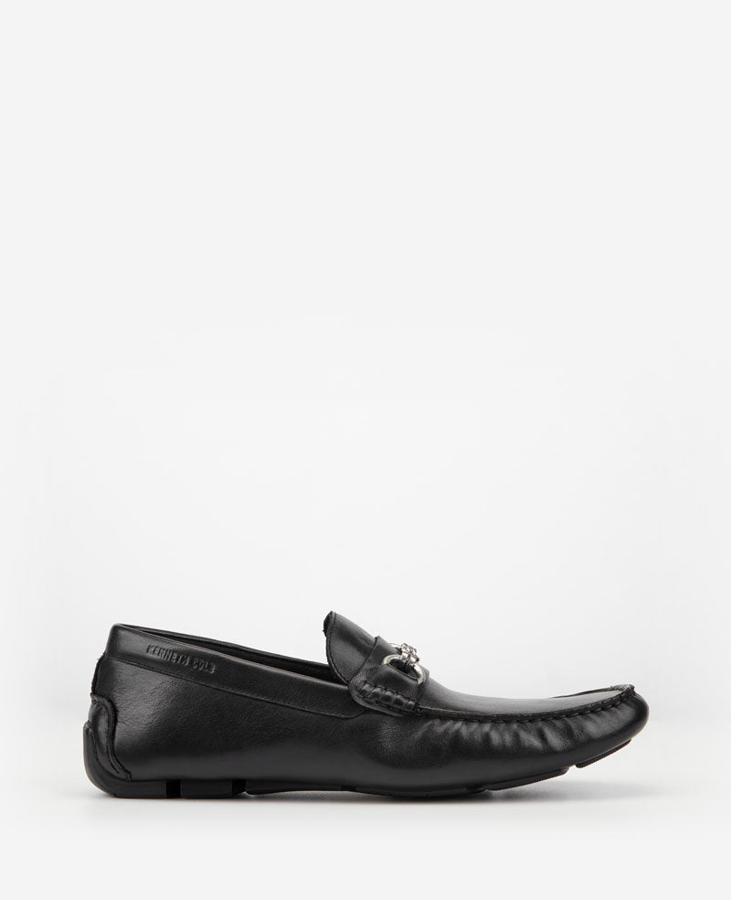 Kenneth Cole Reaction Theme Bit Driver mocassini neri in pelle