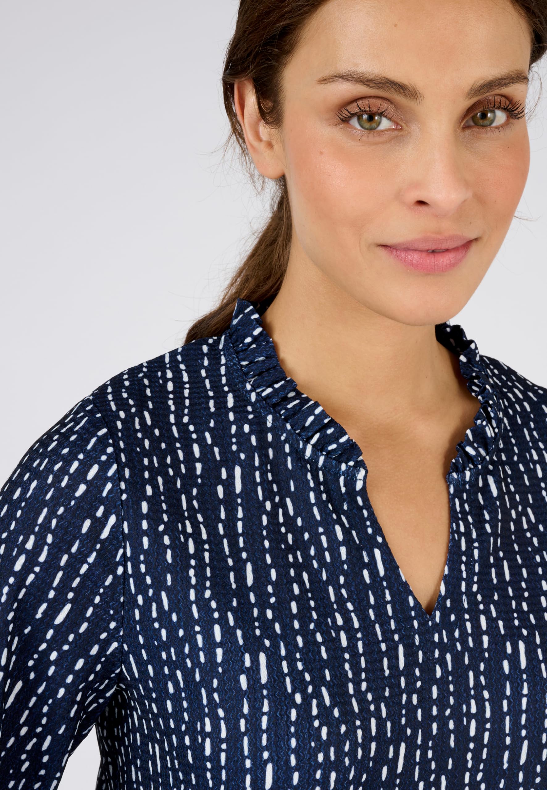Damart Prêt-à-porter Top in maglia rilegata stampata donna 42-44