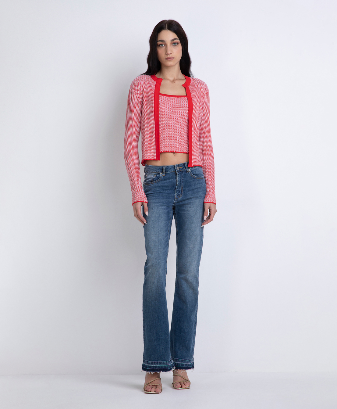 Markup Donna Maglieria Cardigan bicolore da donna
