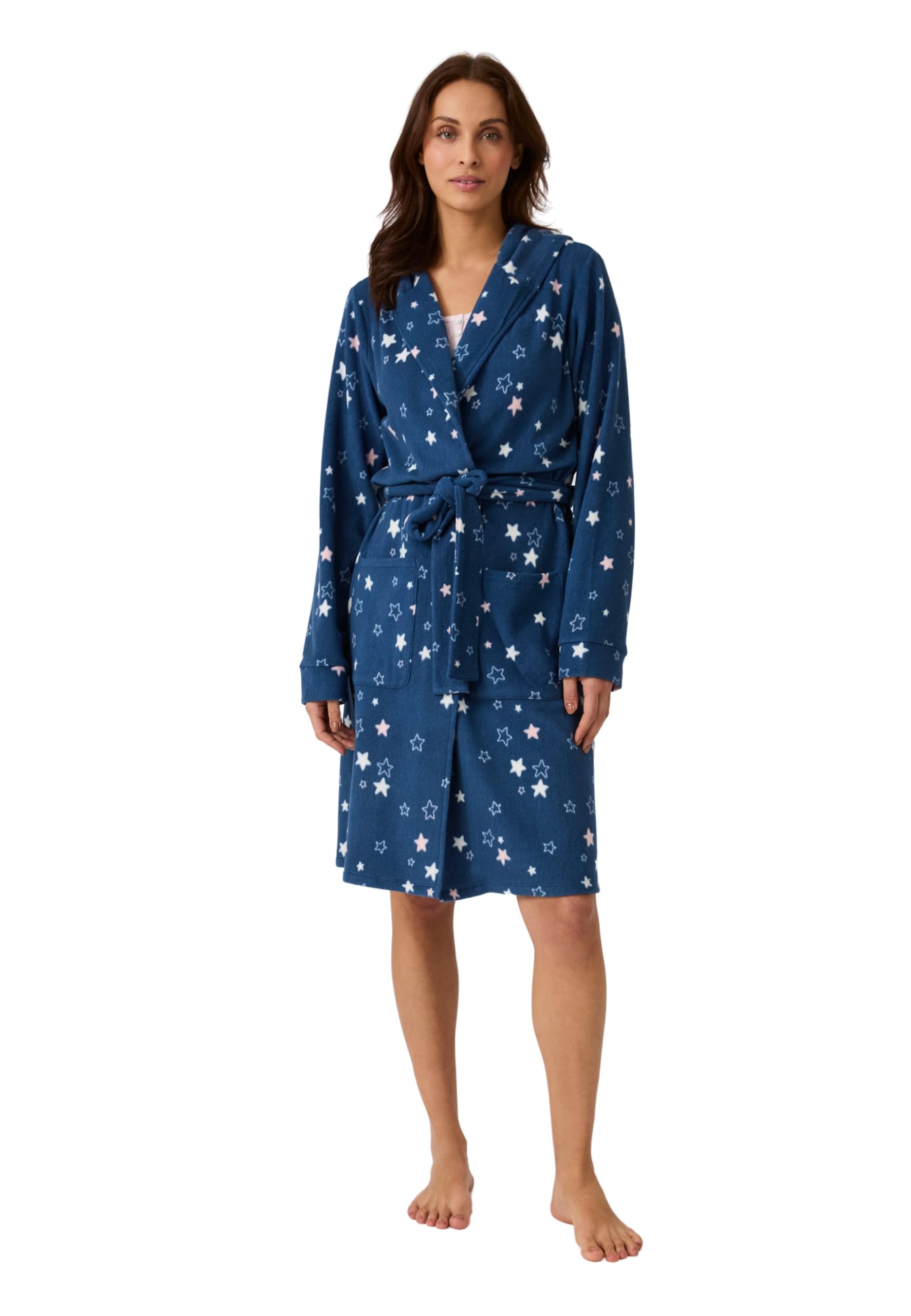 Damart Homewear Thermolactyl Accappatoio donna rosa stampato