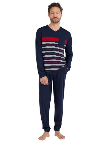 Damart Homewear pigiama Thermolactyl in maglia jersey uomo blu S