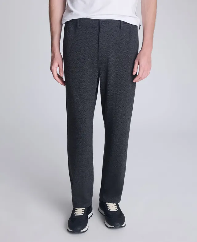 Kenneth Cole Reaction Clothing Relaxed Cropped Slacks pantaloni grigio stretch