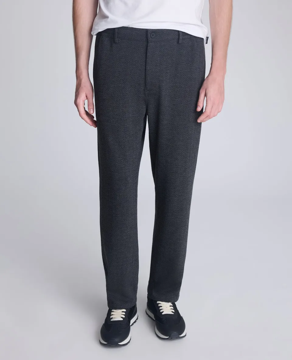 Kenneth Cole Reaction Clothing Relaxed Cropped Slacks pantaloni grigio stretch