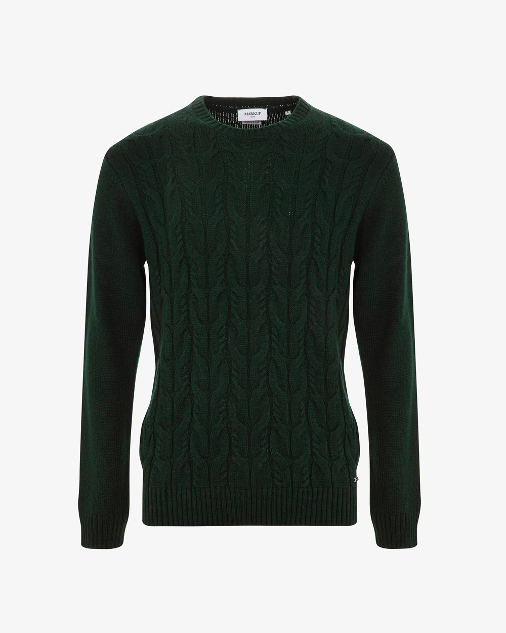 Markup Uomo Maglieria Maglia girocollo a trecce maglia