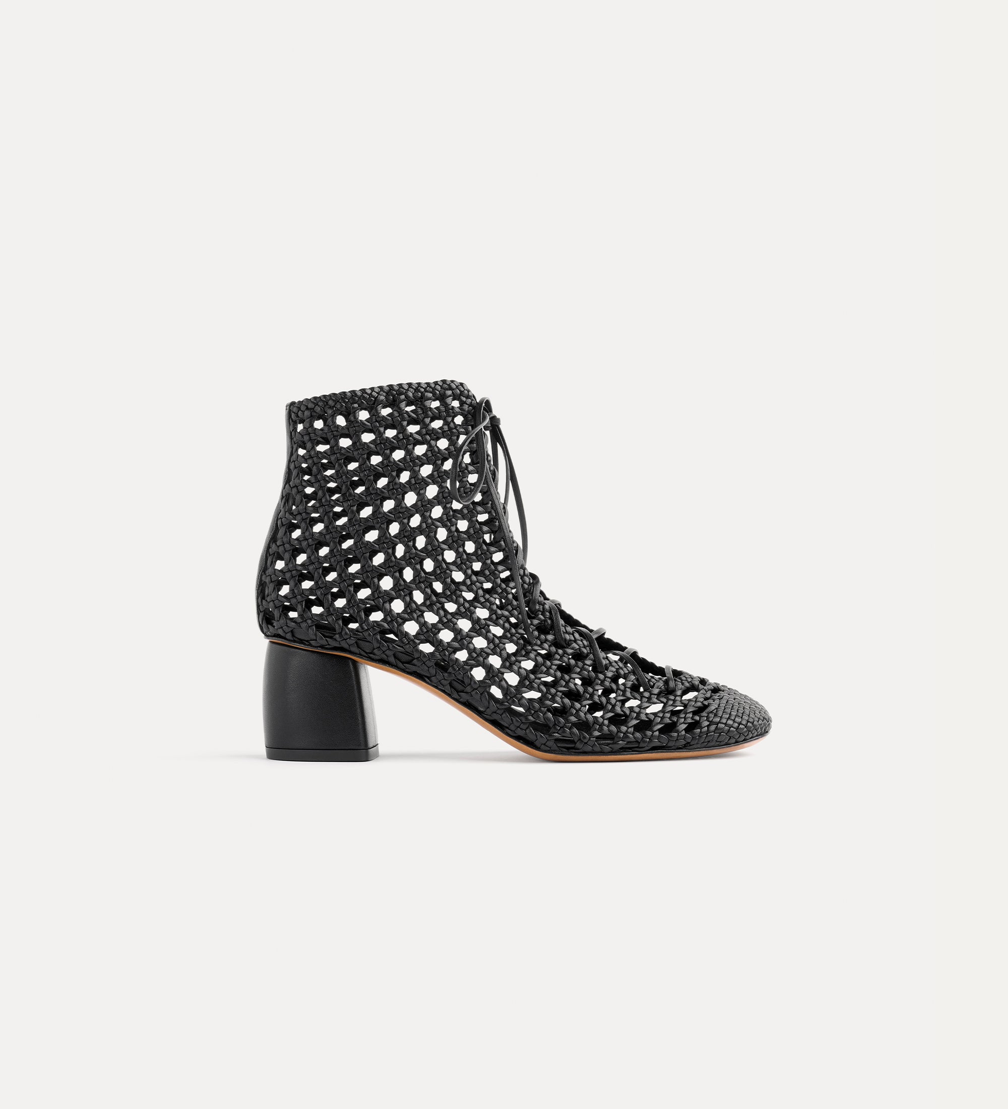 Forte scarpe My Penelope stivaletti neri intrecciati