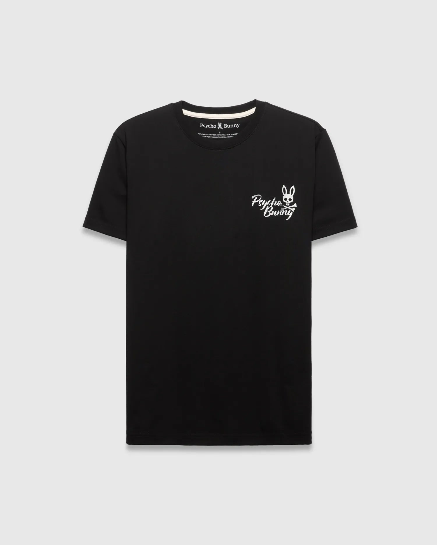 Psycho Bunny Men's Tees Colin Back Graphic Tee t-shirt nera