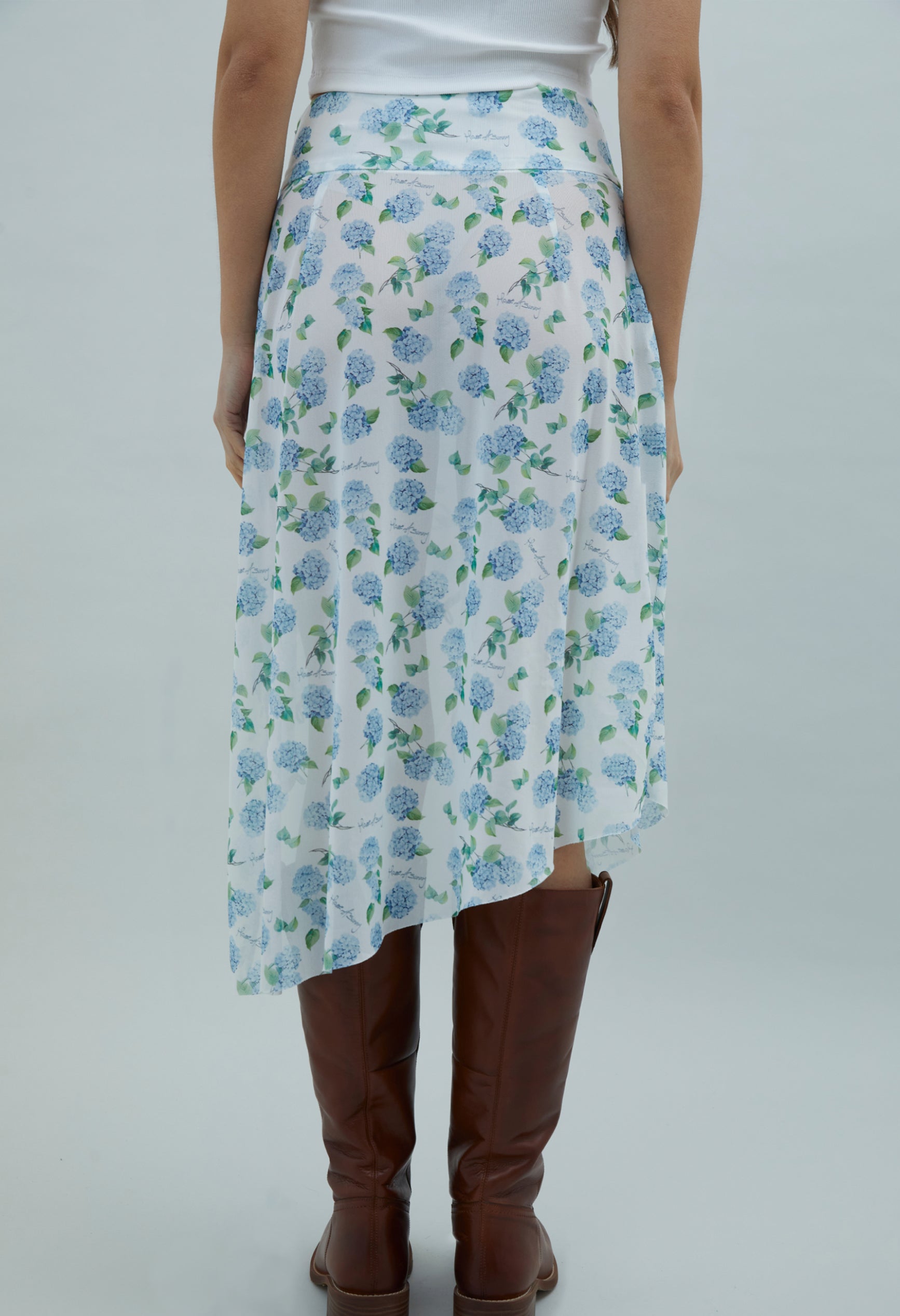 House Of Sunny Women's Skirts Hydrangea Asymmetric Mesh Skirt gonna