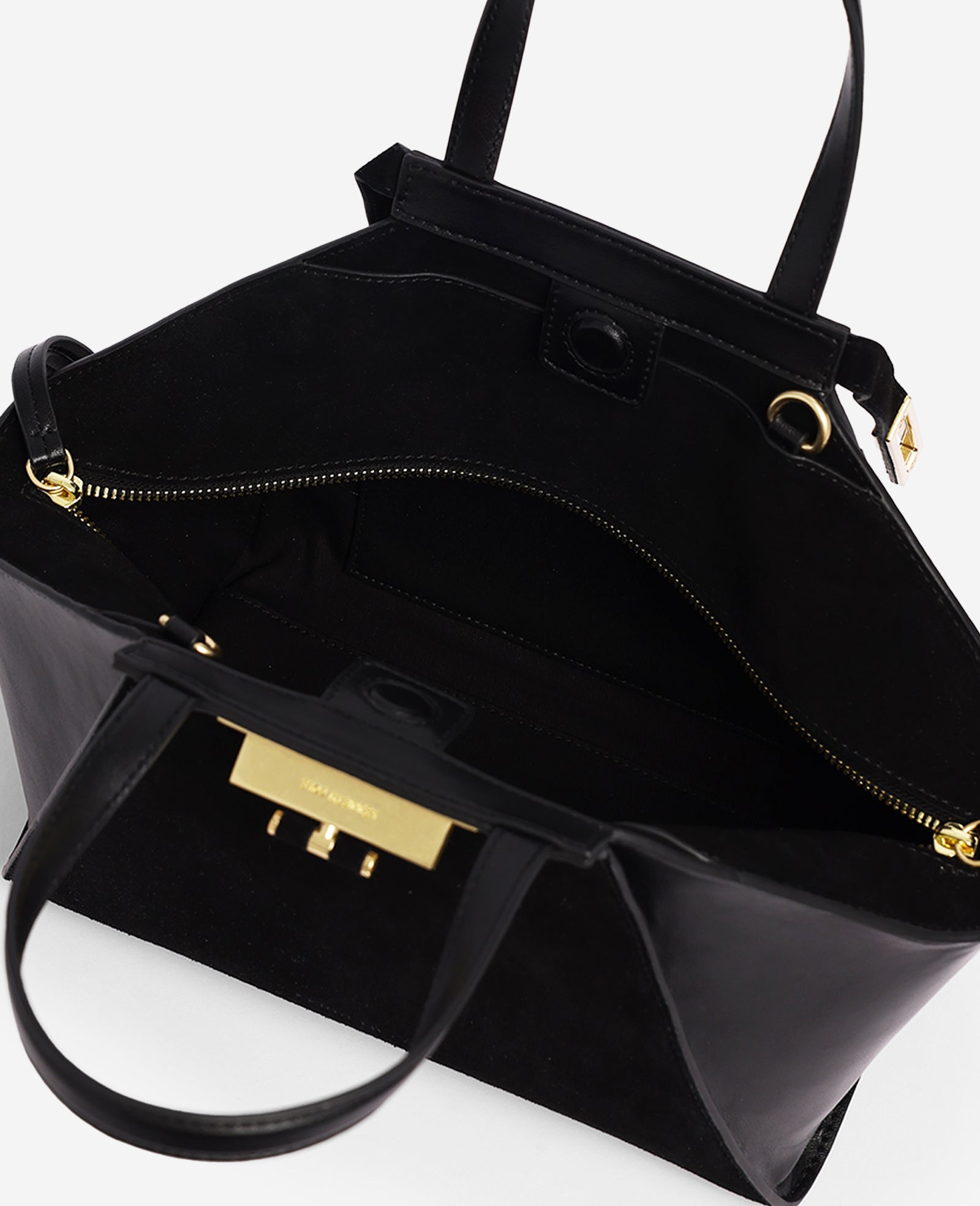 Kenneth Cole Reaction Bags Crosby Structured Top Handle Satchel Bag nera