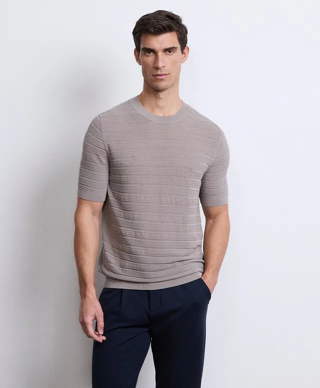 Markup Uomo Maglieria Girocollo punto crochet