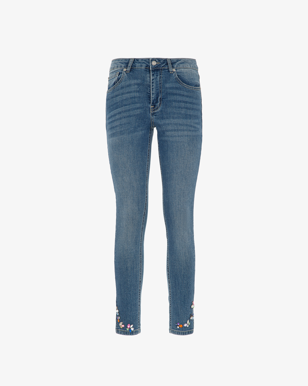 Markup Donna Jeans & Pantaloni jeans denim skinny con pietre
