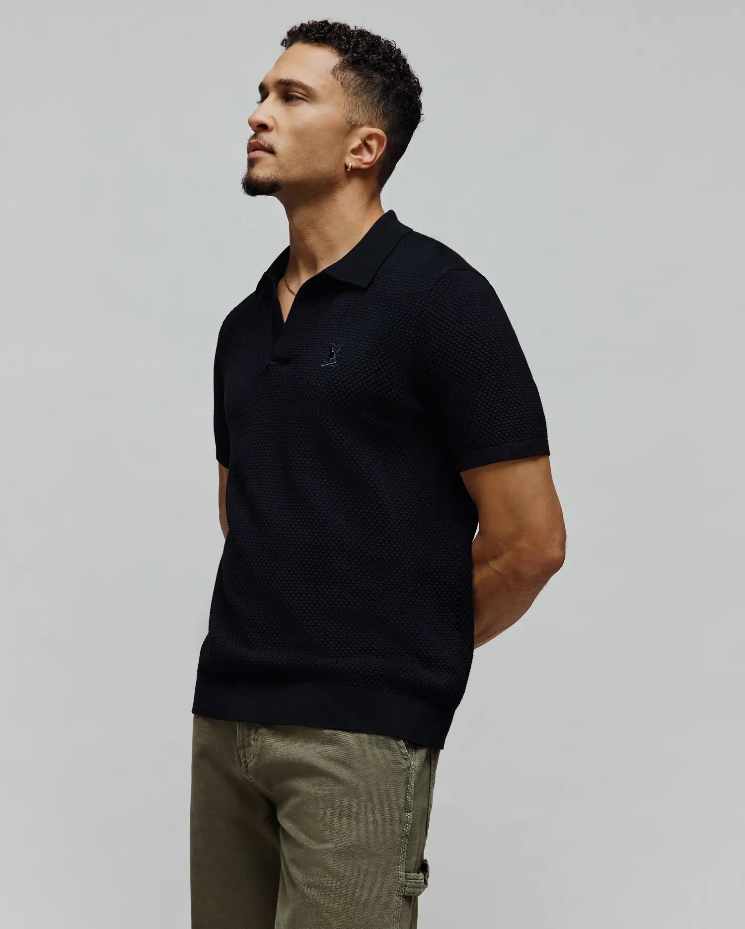 Psycho Bunny Men's Polos MENS DEVON KNIT POLO MT0100169 polo 001 Black XXS-XXXL cotone