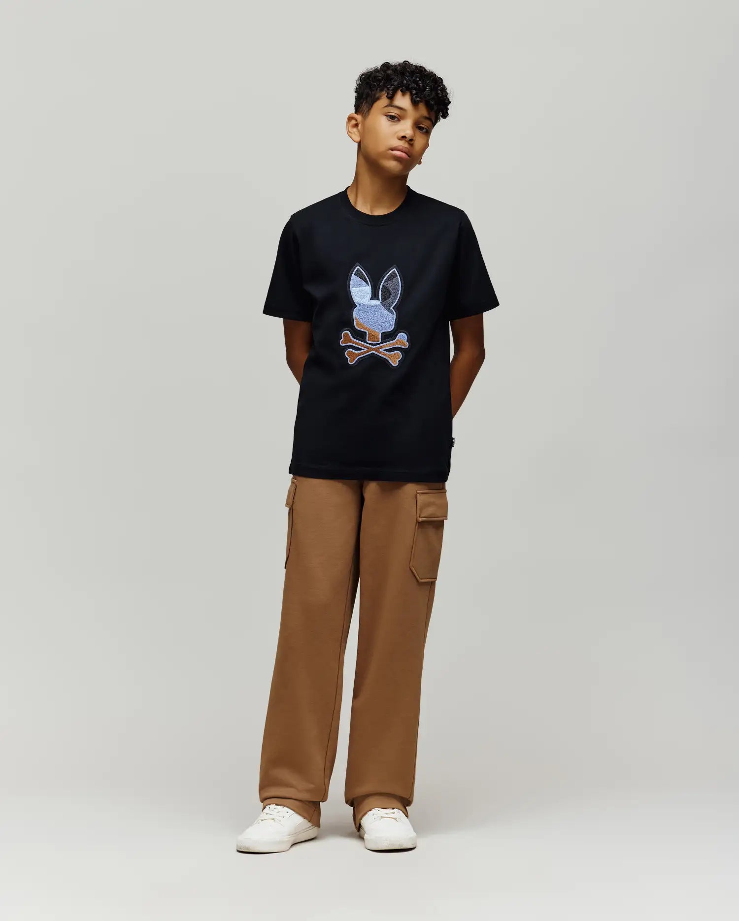 Psycho Bunny Kids Bottoms Nash Cargo Sweatpant pantaloni cargo bimbo felpa