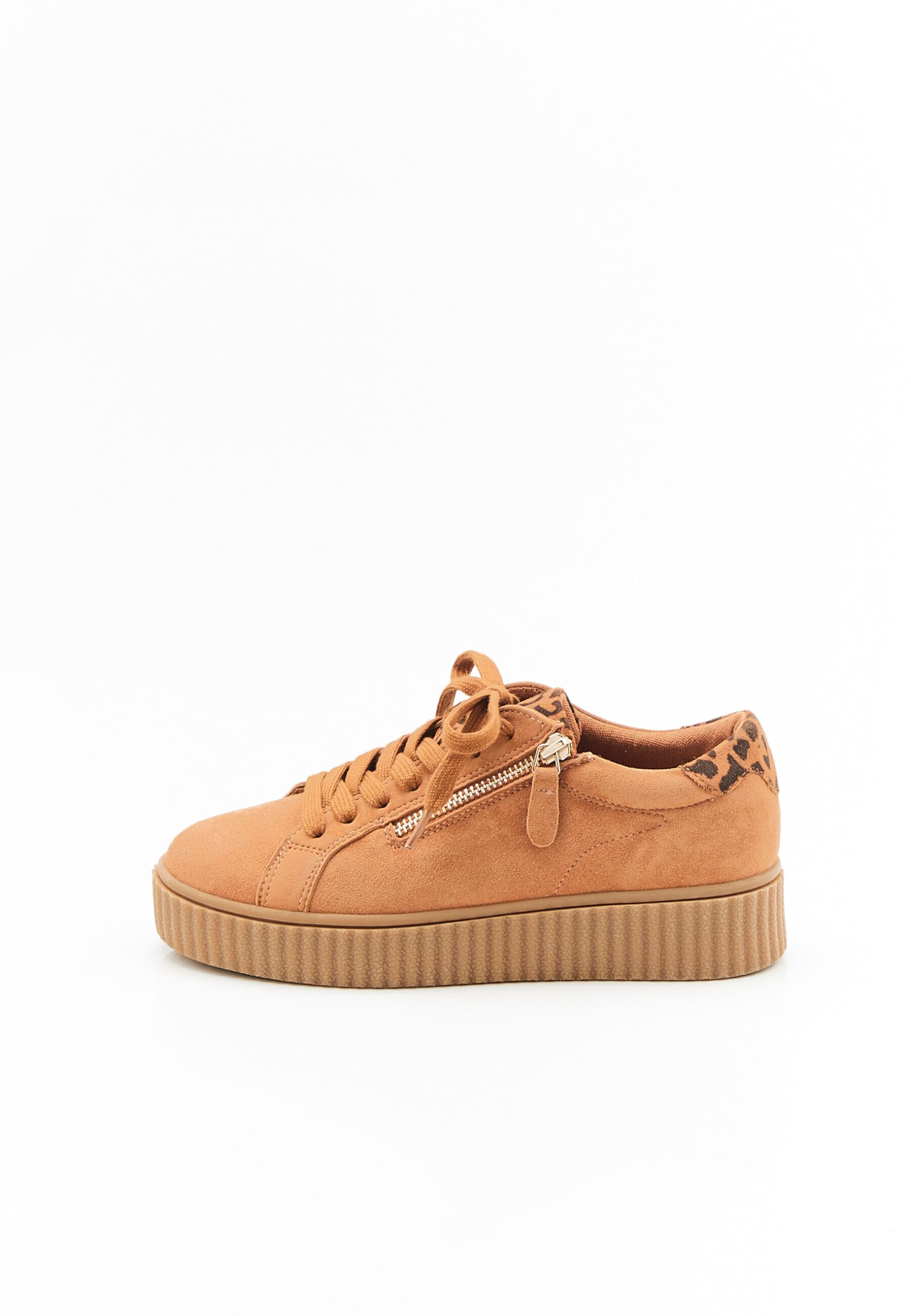 Damart Calzature Tennis Zeppe Amortyl donna albicocca in pelle
