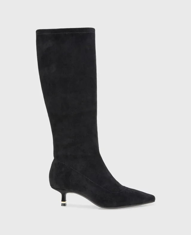 Kenneth Cole Reaction Meridith stivale nero in microsuede
