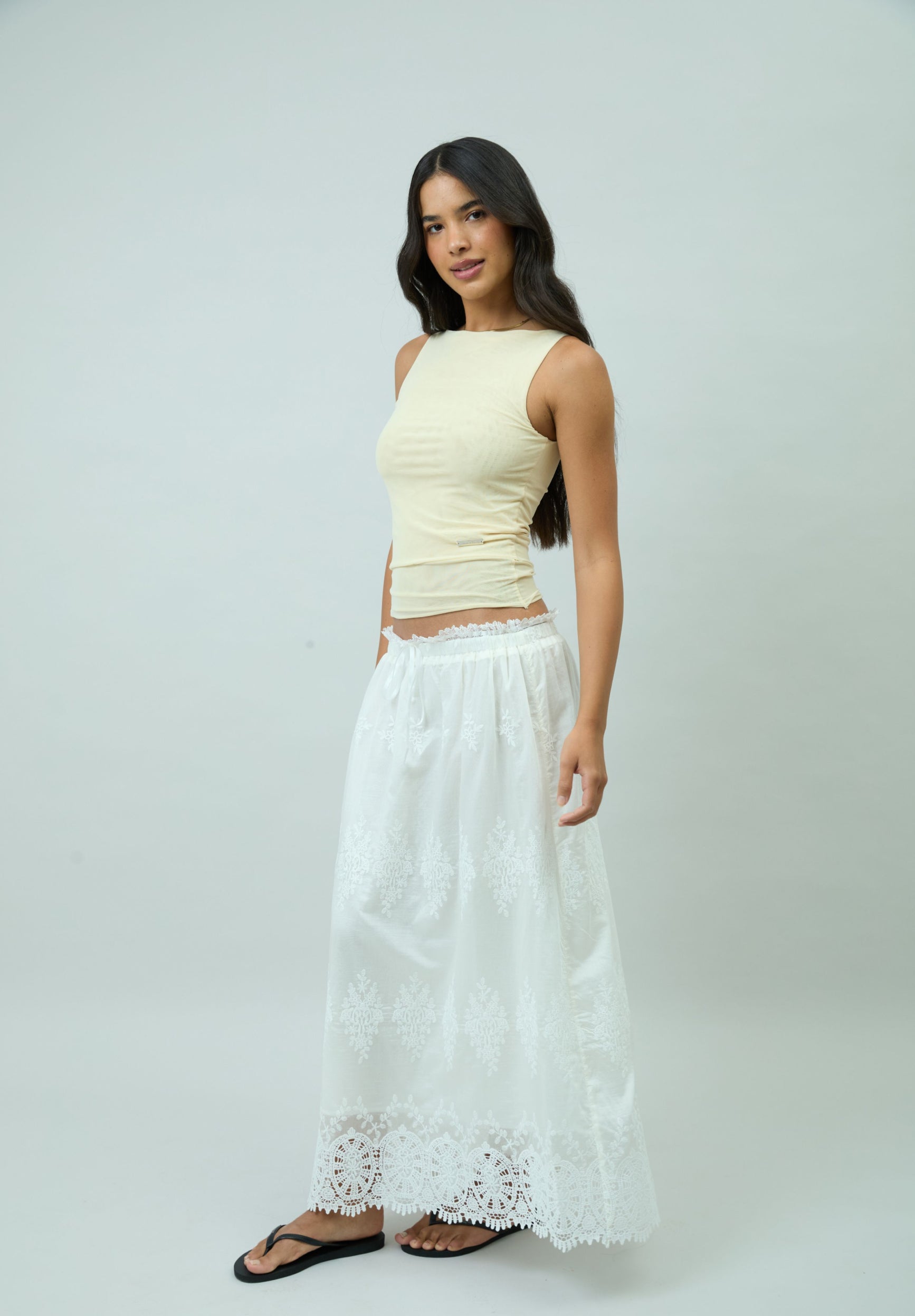 House Of Sunny Womens Tops BUTTER DOUBLE LAYER SECOND SKIN TOP top mesh taglie UK 6-18