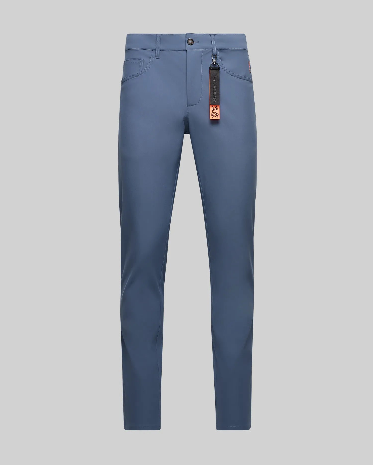 Psycho Bunny Men's Pants Maverick 10K Step Pant pantaloni blu 29–40 con portachiavi
