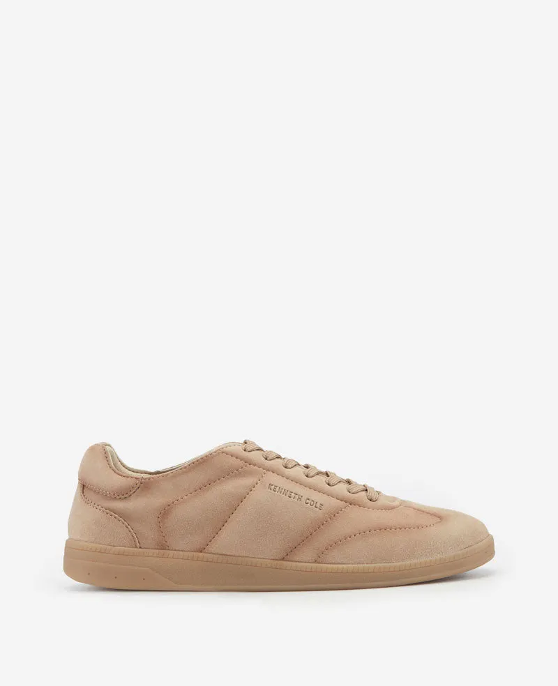 Kenneth Cole Reaction Mercer Lace-up Sneaker sneaker cammello in camoscio