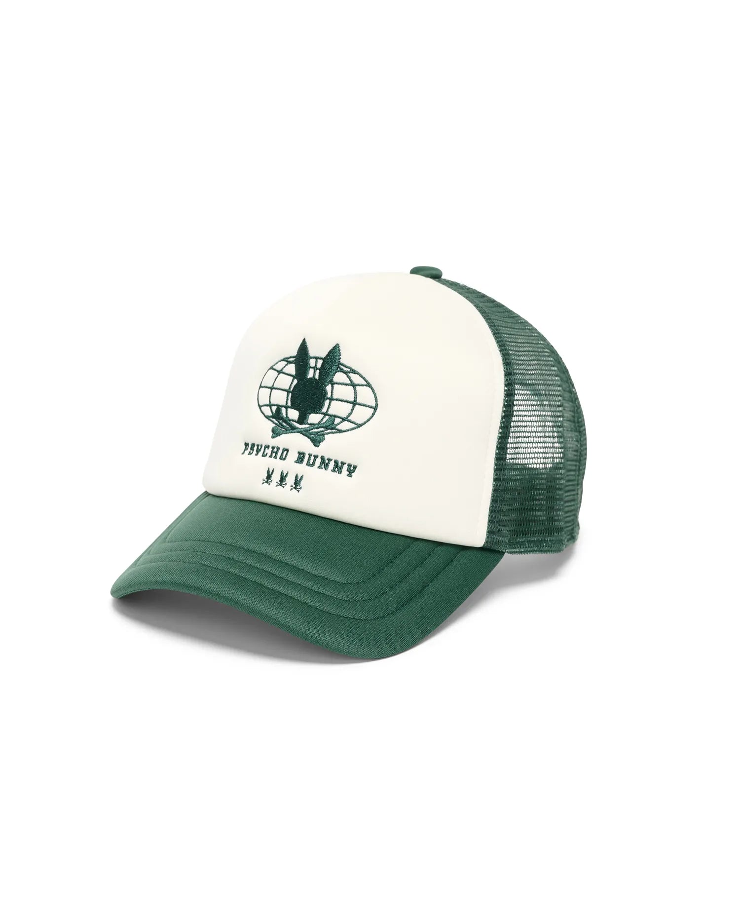 Psycho Bunny Accessories Mike cappellino trucker verde regolabile