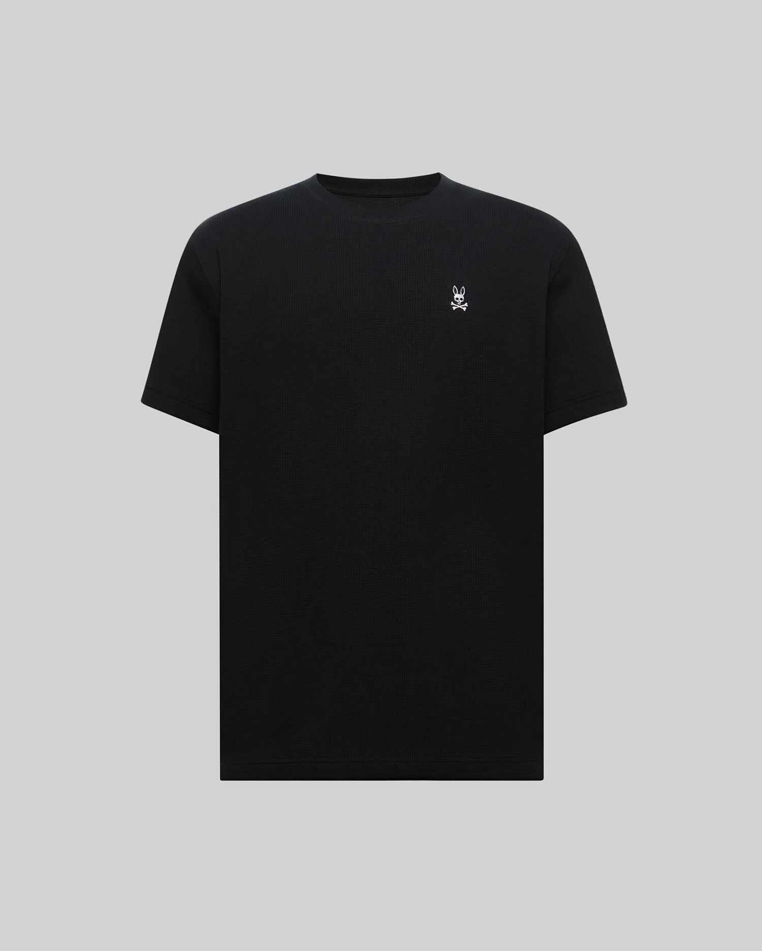 Psycho Bunny Men's Tees Maxton Waffle Tee MT0200325 T-shirt nera