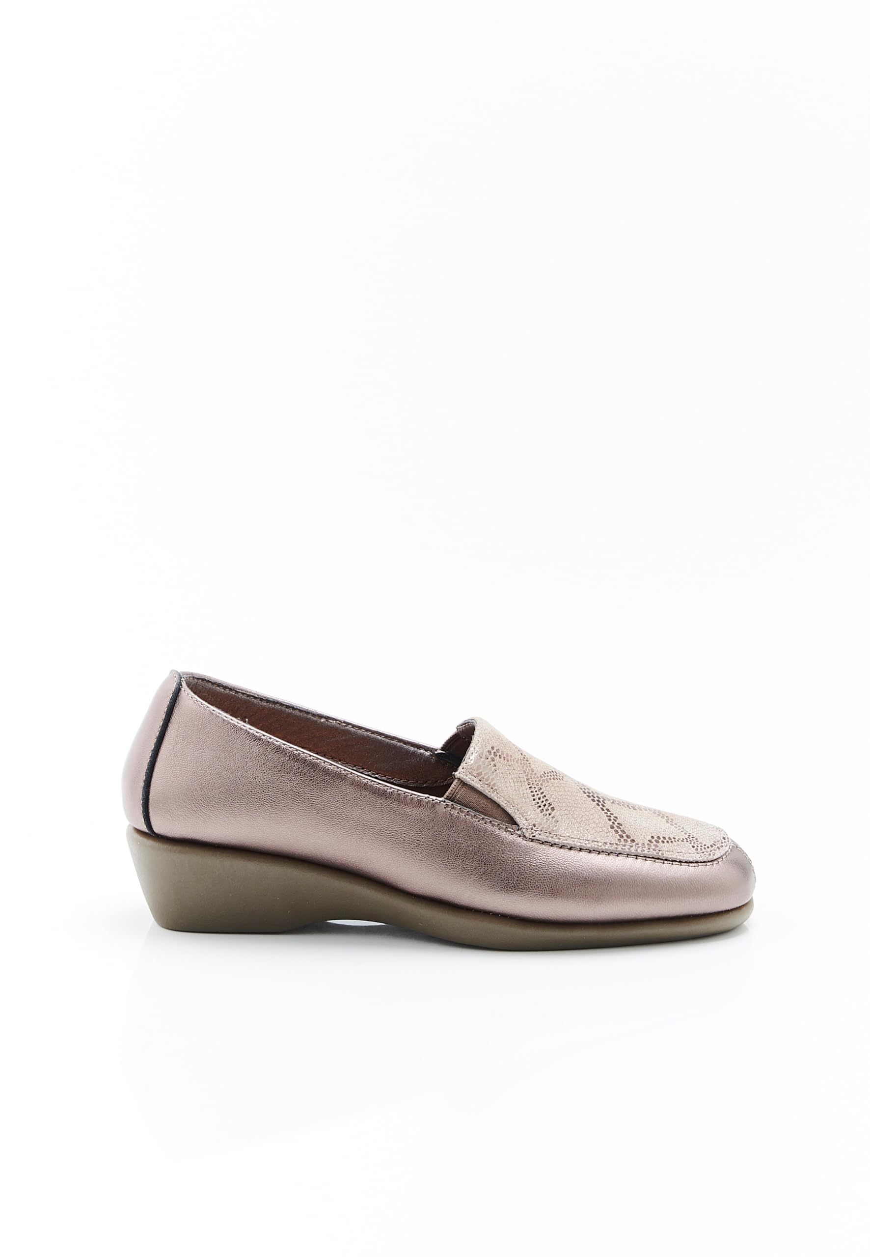 Damart Calzature Amortyl mocassini donna bronzo zeppa 4,5 cm