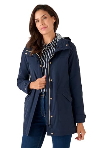 Damart Prêt-à-porter Parka Leggero Fantasia a righe parka blu marino 38-40 idrorepellente