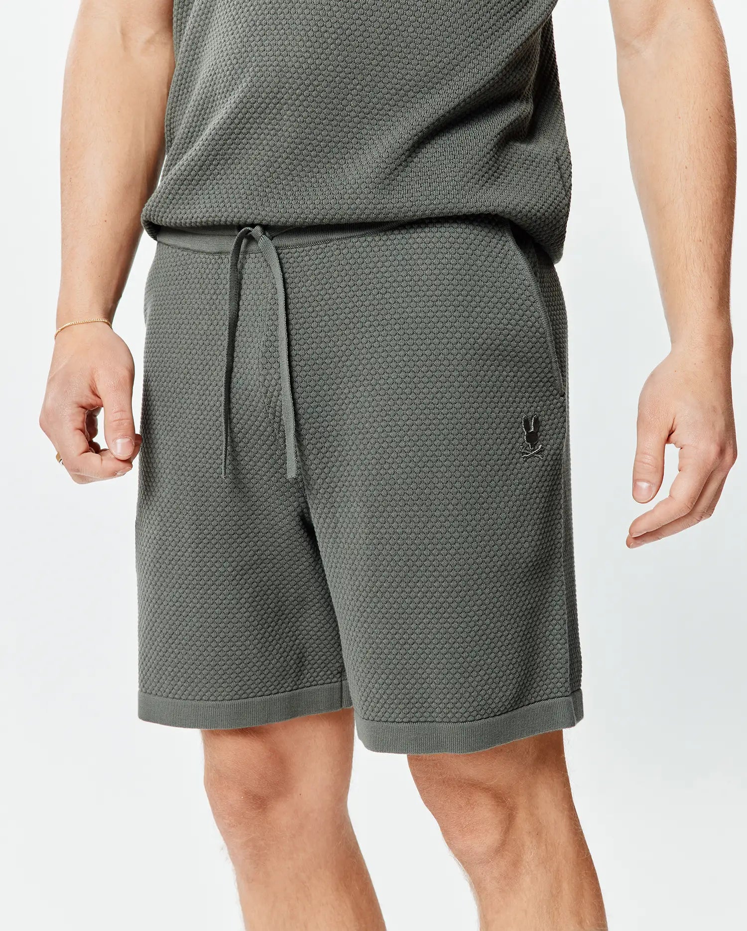 Psycho Bunny Men's Shorts Devon Knit Short 7" pantaloncini verdi XXS-XXXL cotone