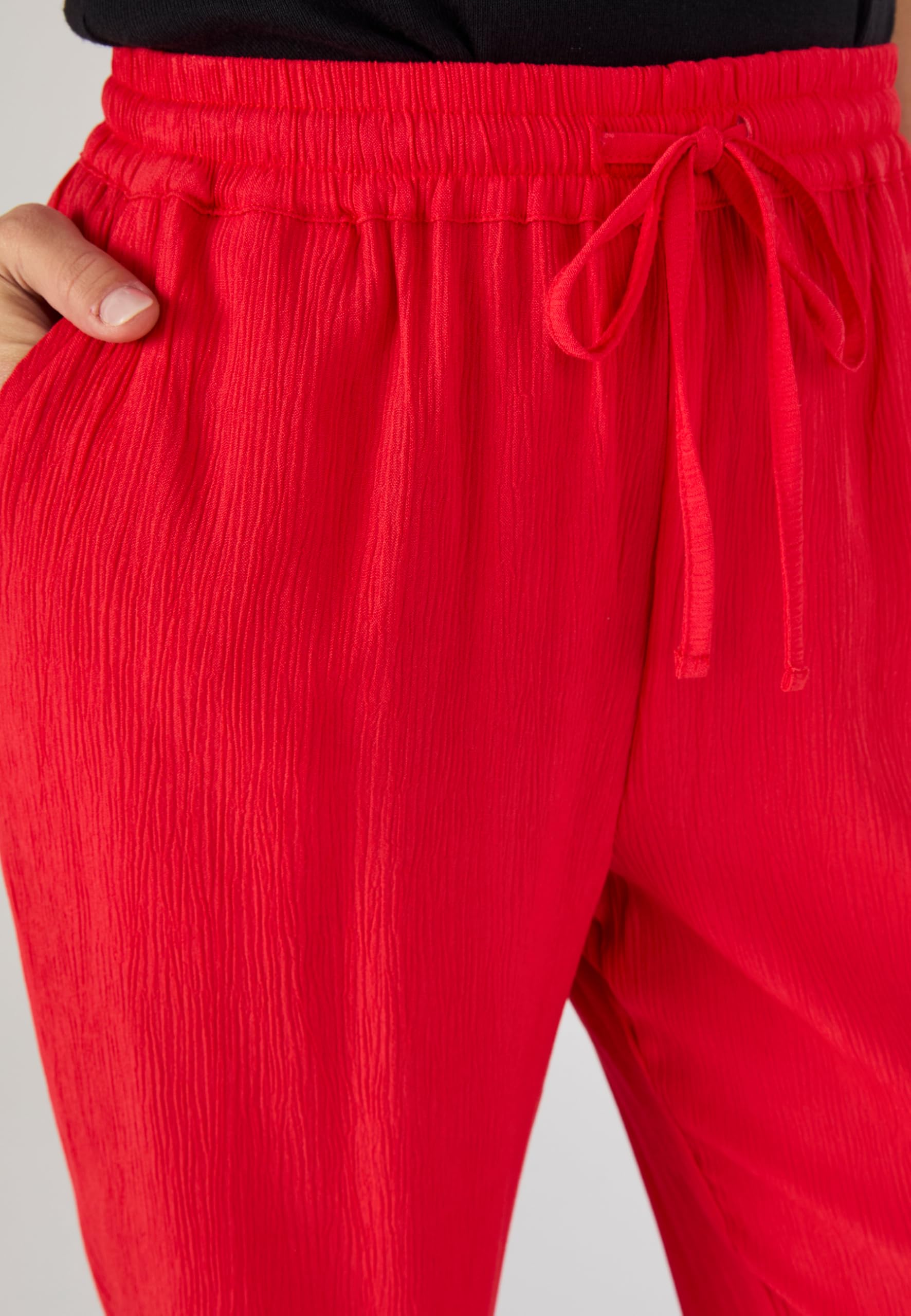 Damart Prêt-à-porter Pantaloni crespi pantaloni rossi mattone