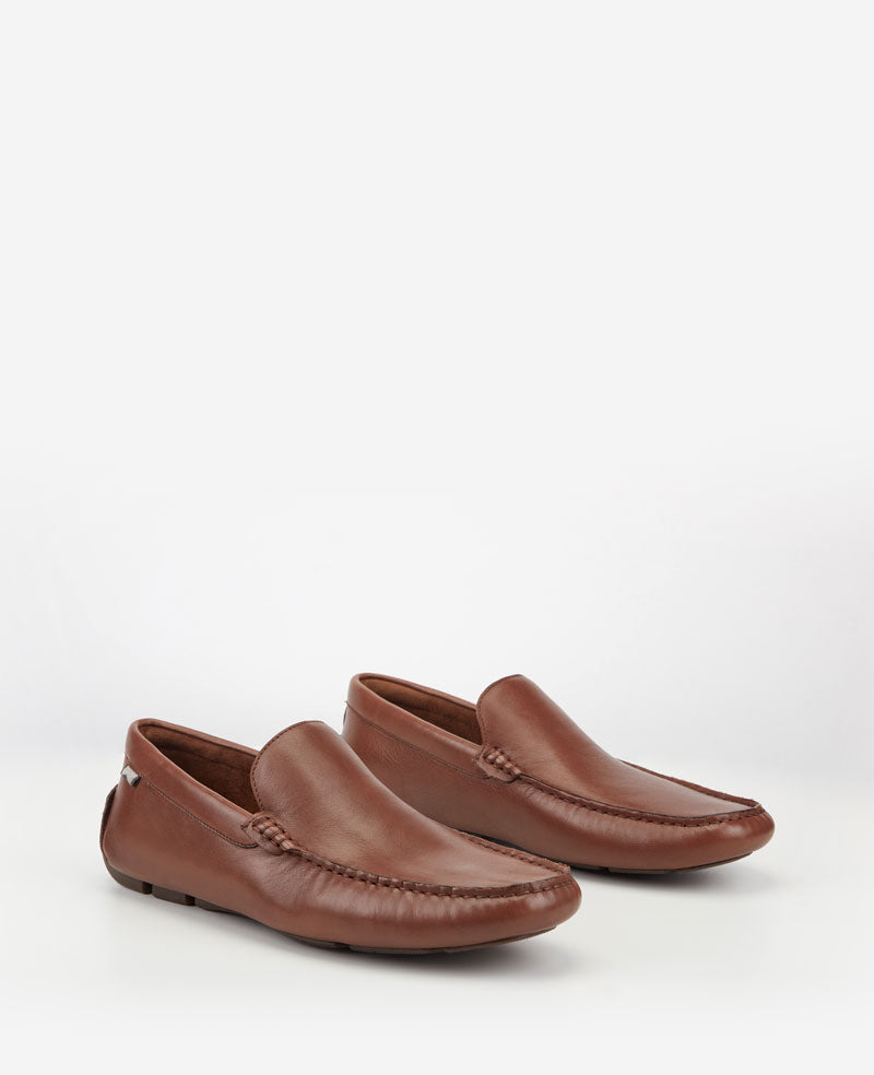 Kenneth Cole Reaction Theo Driving Moc mocassino uomo in pelle cognac